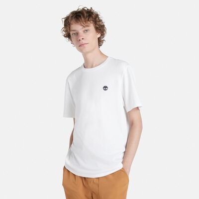 メンズ 半袖 オイスター リバー チェスト ロゴ Tシャツ