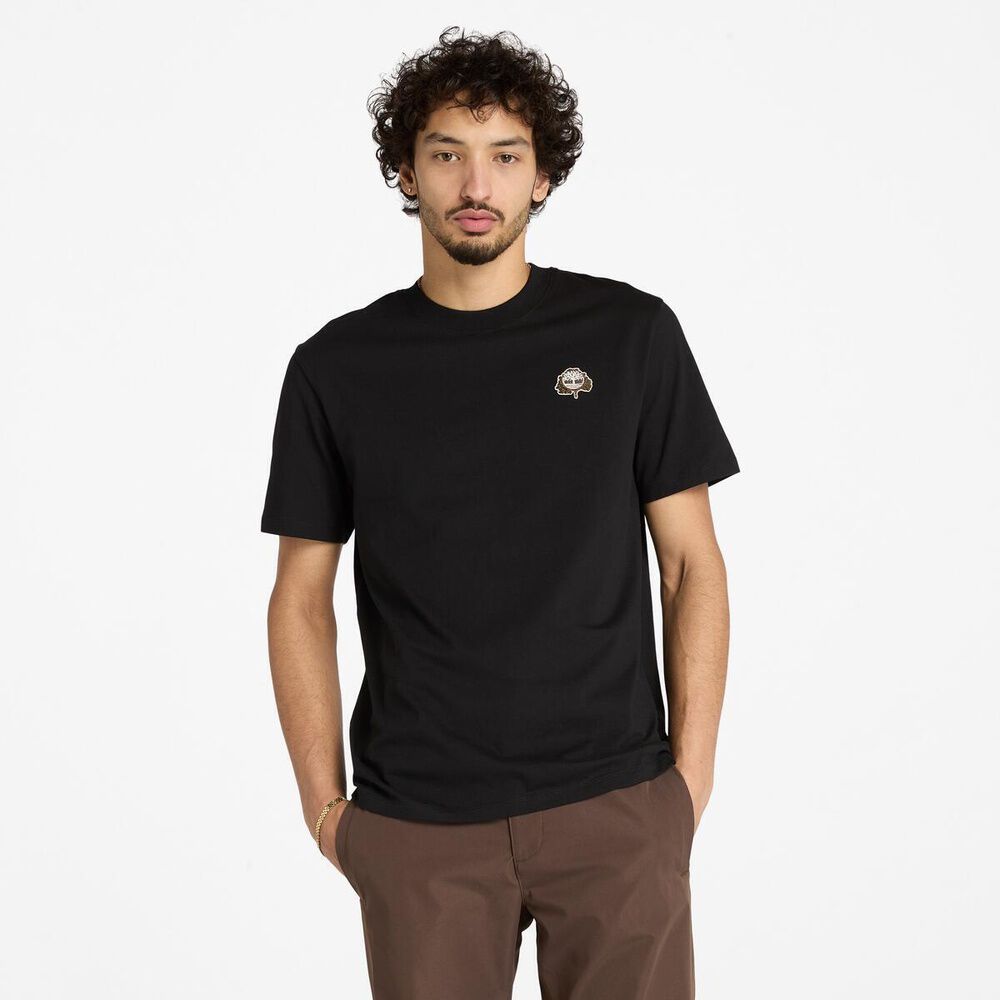 【Timberland】半袖 迷彩ロゴ Tシャツ ブラック / 送料無料 Amazon | Timberland メンズ 半袖 迷彩Tシャツ US サイズ: Large