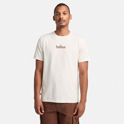 メンズ 半袖 ウォッシュド バック オン ザ ロード グラフィック Tシャツ