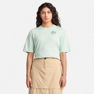 半袖 ティンバーフレッシュ™　バック＆フロント グラフィック Tシャツ レディース