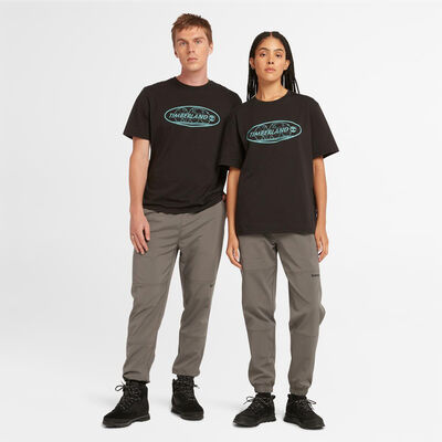 オールジェンダー 半袖 バック グラフィック Tシャツ