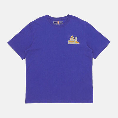 オールジェンダー 半袖 ニット バッジ Tシャツ