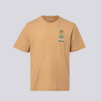 オールジェンダー 半袖 ニット バッジ Tシャツ