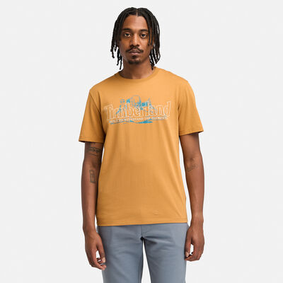 メンズ 半袖 フロント グラフィック Tシャツ