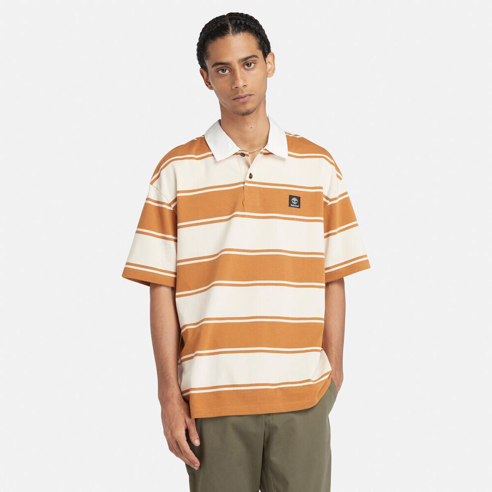 TFW49 ブラウンイエロー　ベージュ　半袖ポロシャツ XL L TFW49】SIDE MESH POLO – junhashimoto-osaka