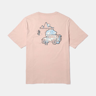 オールジェンダー 半袖 バック プリント グラフィック Tシャツ
