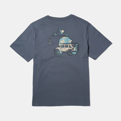 オールジェンダー 半袖 バック プリント グラフィック Tシャツ
