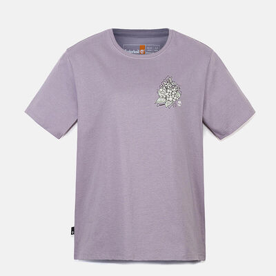 レディース 半袖 フロント&バック プリント グラフィック Tシャツ