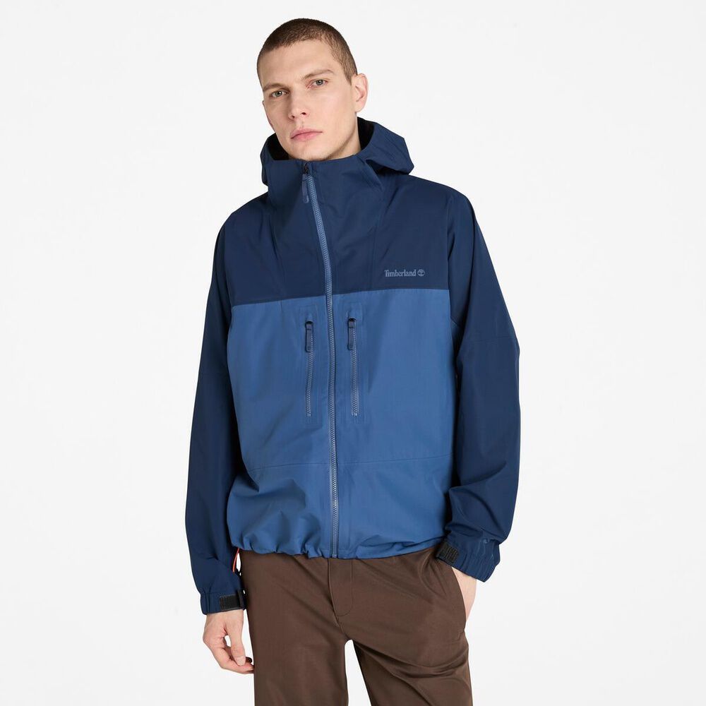 ティンバーランド　ナイロンジャケット フード付き 00s Timberland WEATHERGEAR Cotton-Nylon Field Jacket 黒 L 05