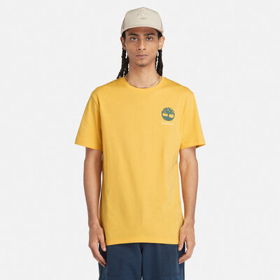 メンズ 半袖 バック グラフィック Tシャツ