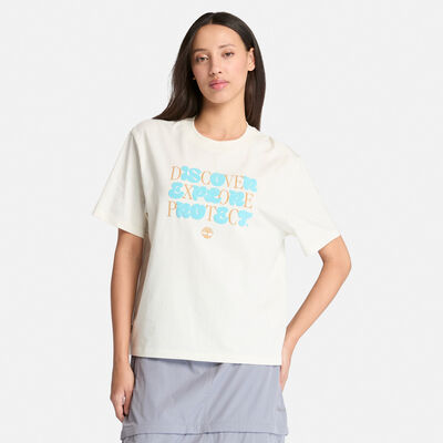 レディース 半袖 フロント グラフィック Tシャツ
