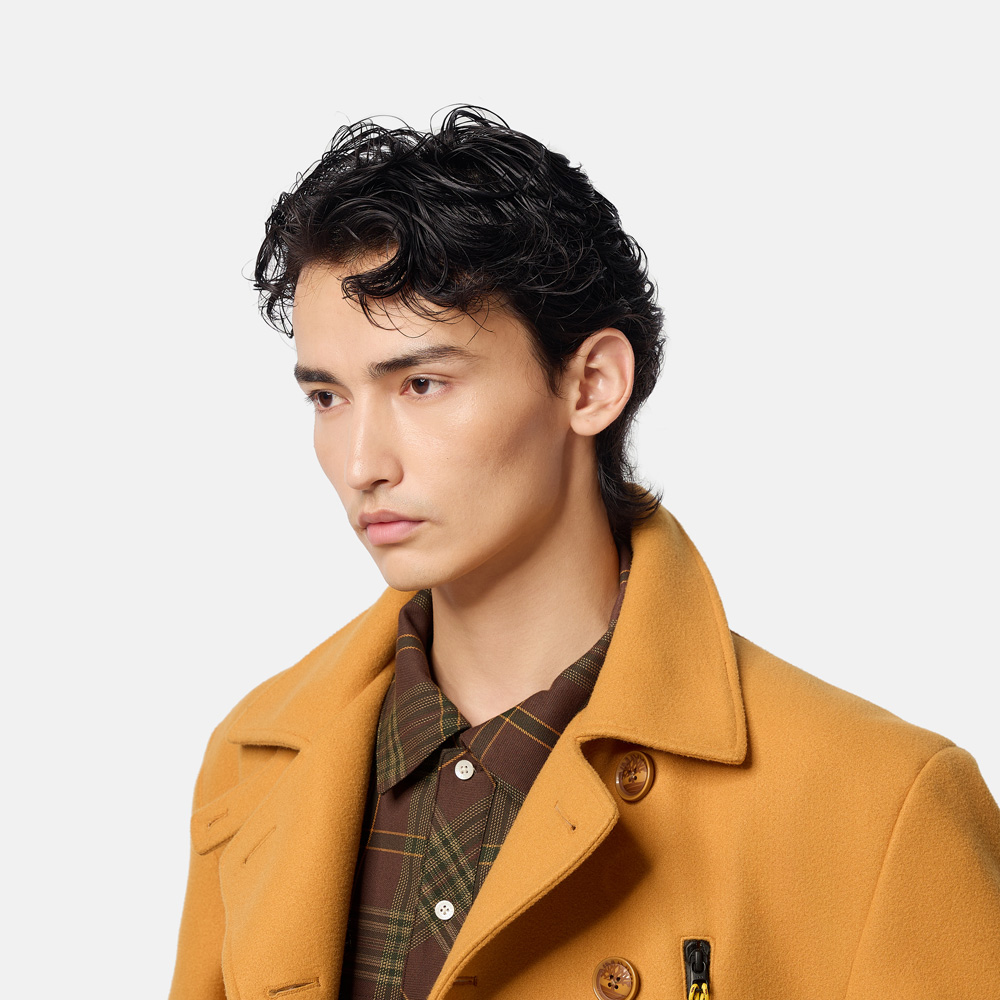 【美品】Thom Browne ピーコート スプリングウェイトメルトンウールピーコート | Thom Browne