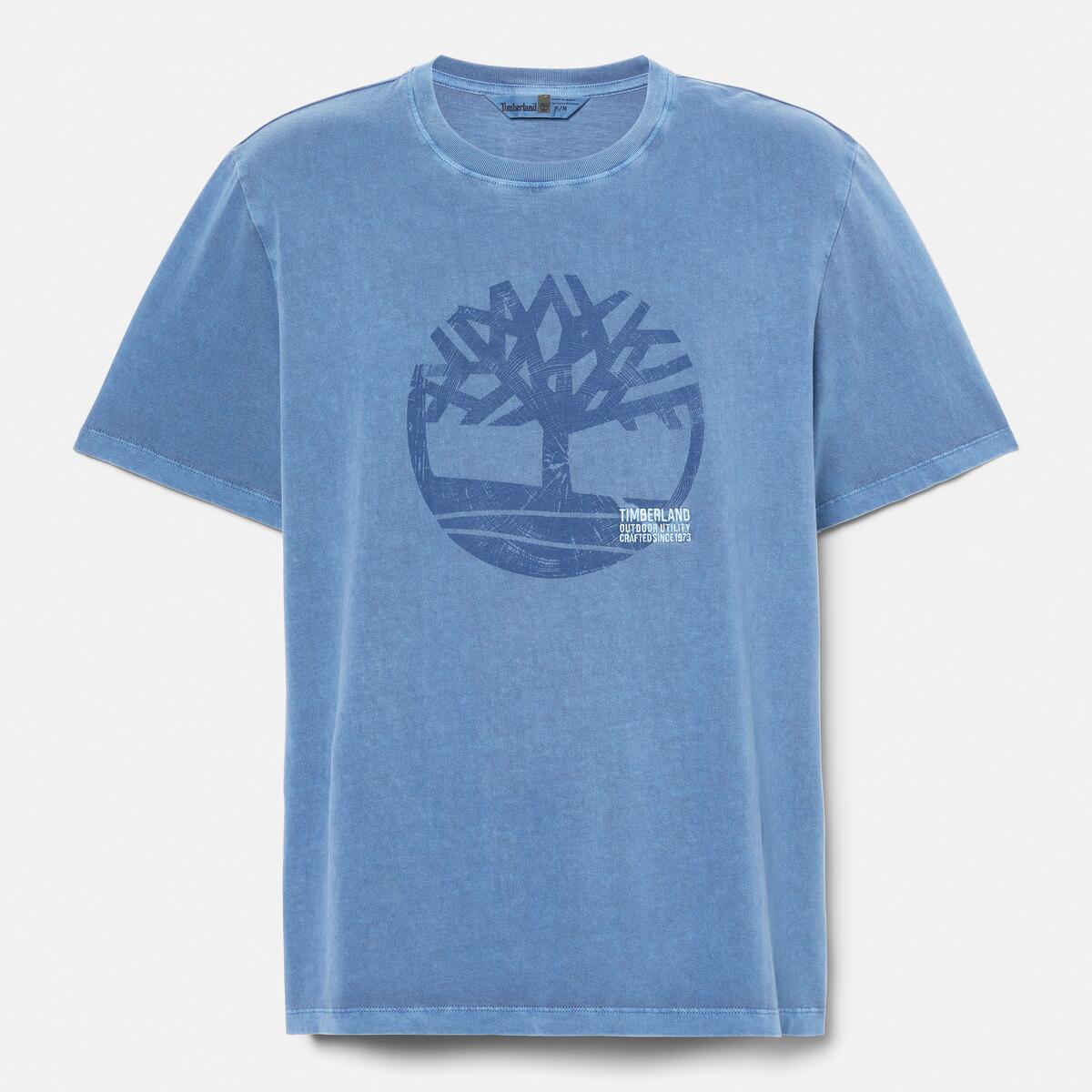メンズ 半袖 ガーメント ダイ ロゴ グラフィック Tシャツ image number 4