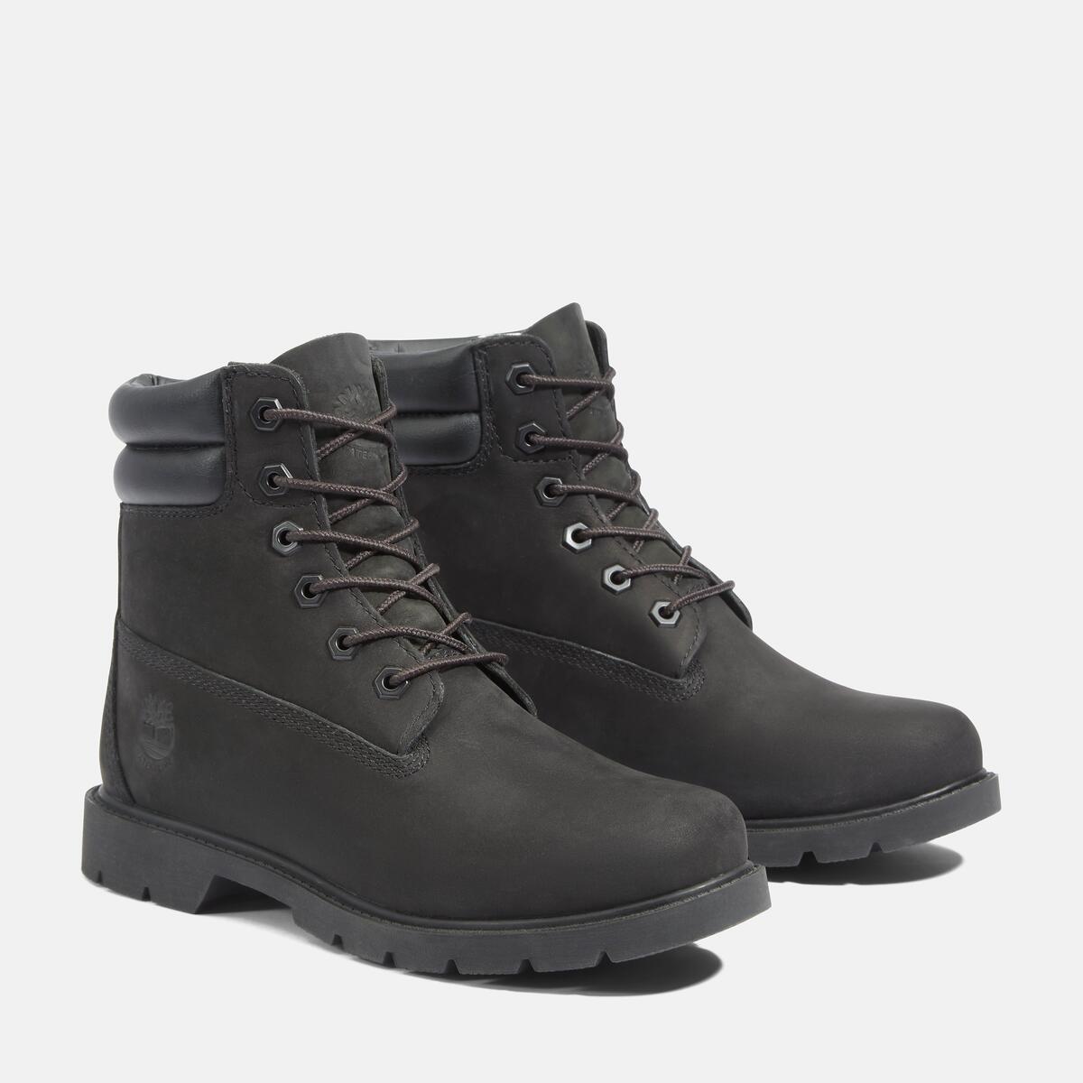 Timberland レディース リンデンウッド 6インチ　black リンデン ウッド 6インチ ウォータープルーフ ブーツ レディース