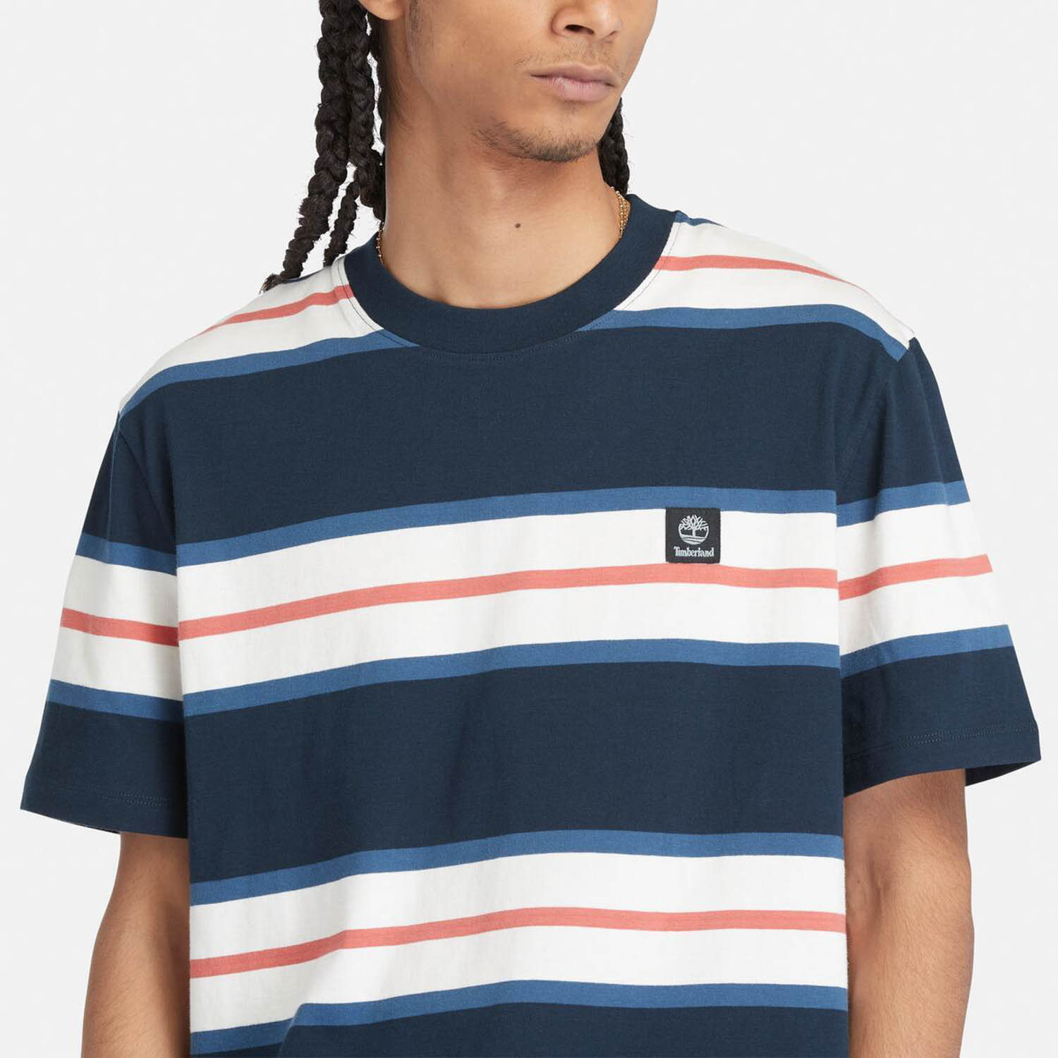 メンズ 半袖 ストライプ Tシャツ image number 2