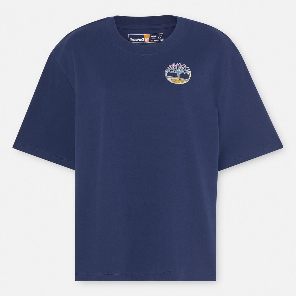 半袖 ティンバーフレッシュ™　バック＆フロント グラフィック Tシャツ レディース image number 4