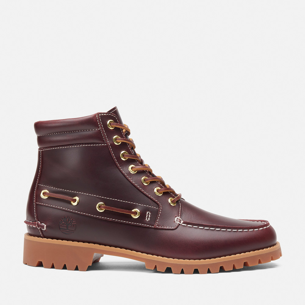 【andrelMhoffwann × Timberland®】メンズ セブンアイ クラシック ラグ - バーガンディー image number 0
