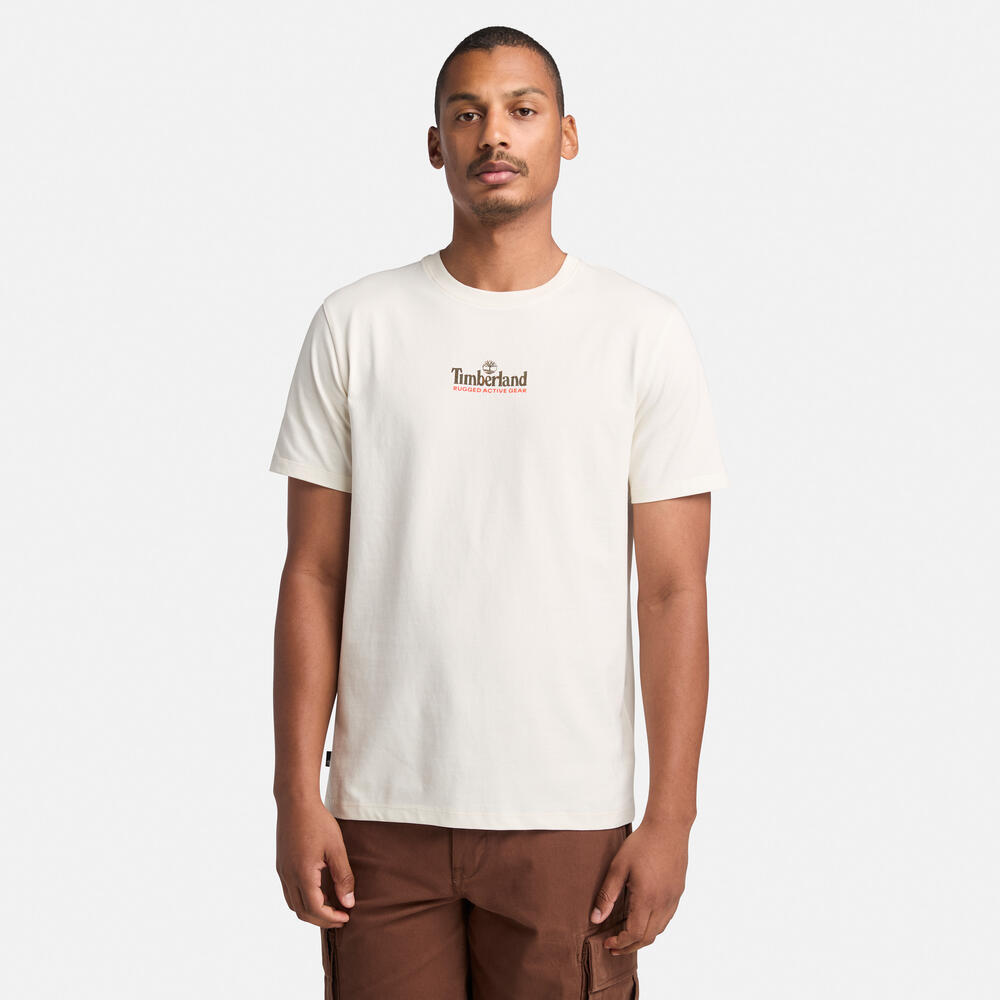 メンズ 半袖 ウォッシュド バック オン ザ ロード グラフィック Tシャツ image number 0