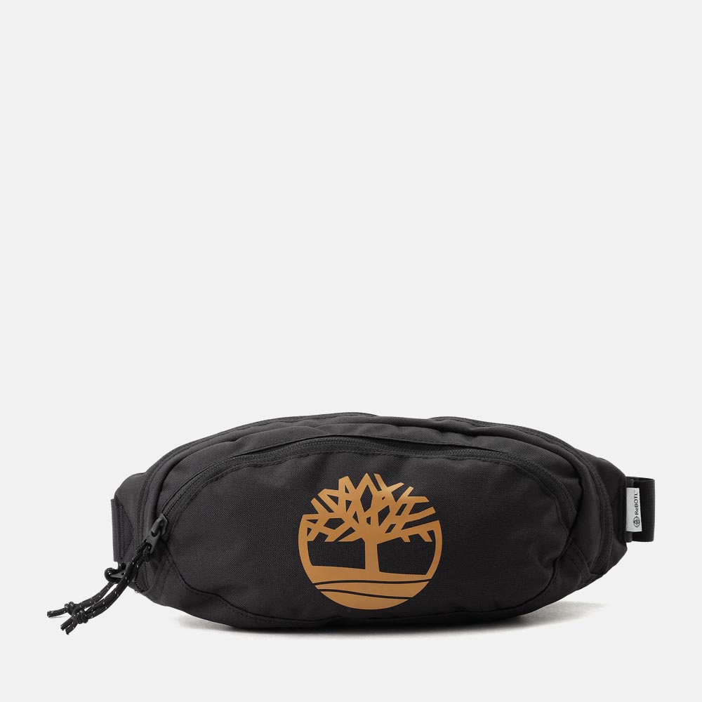 Timberland レザーボディバッグ　レッグベルト　ウエストバッグ　ブラック Timberland ショルダーバッグ アウトドア クロスボディ バッグ