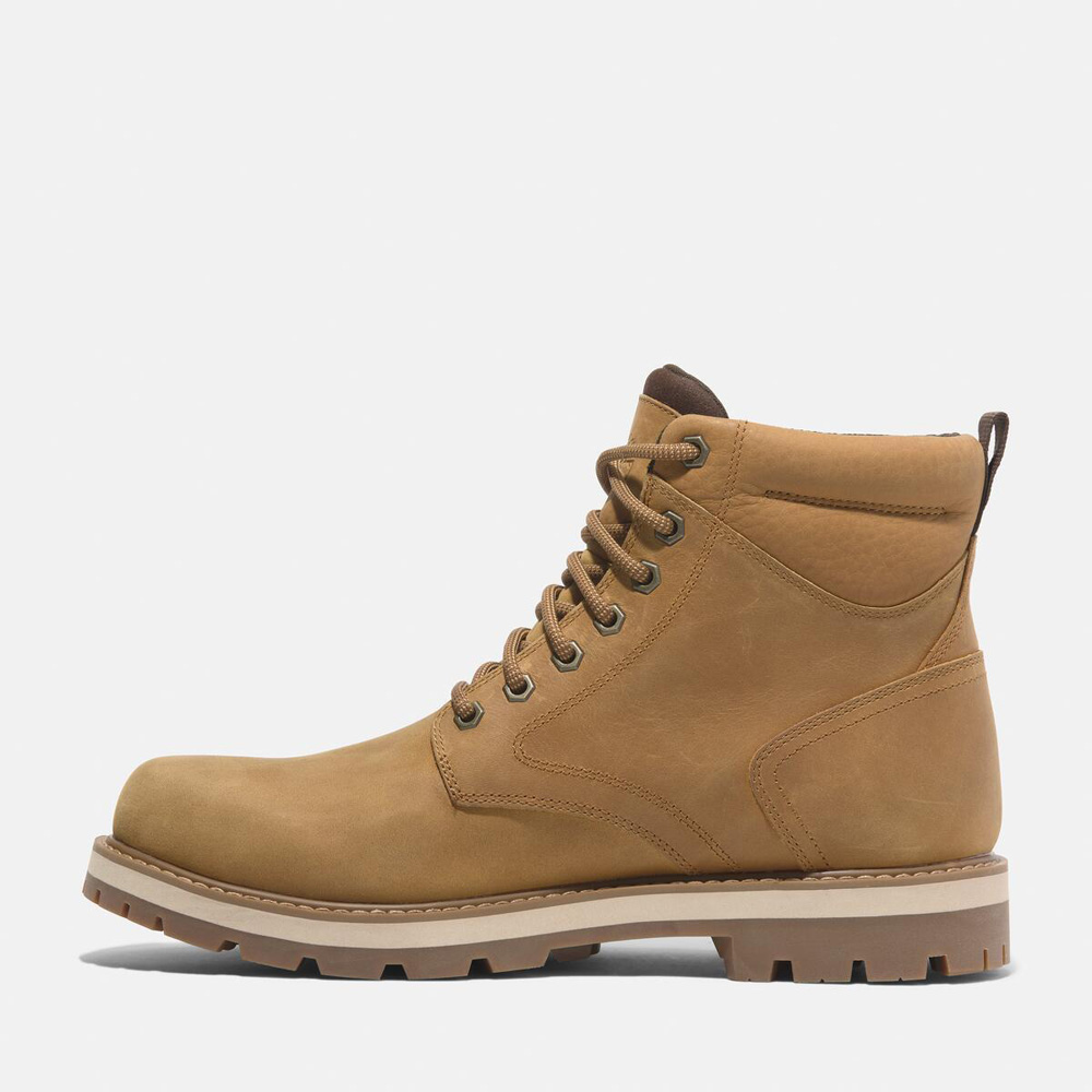 Timberland メンズ ウォータープルーフ ミッド ブーツ ラグド ミッド レースアップ ウォータープルーフ ブーツ メンズ