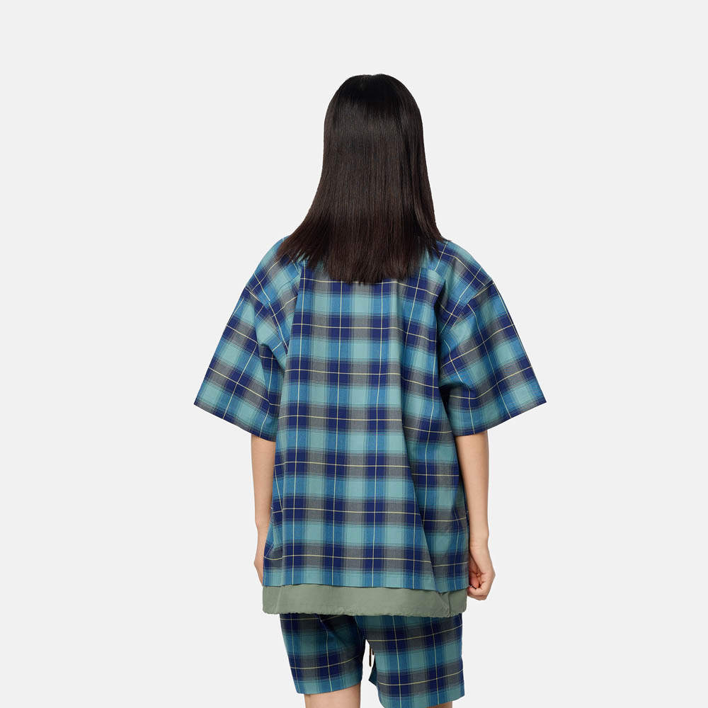 【TOKYO DESIGN COLLECTIVE】 オールジェンダー 半袖 プレイド シャツ image number 1