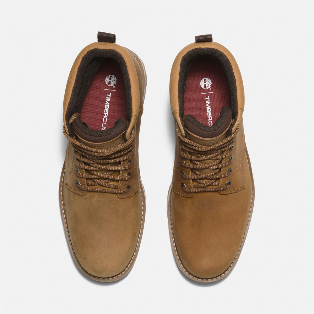 Timberland 防水ワークブーツ ブラウン ウォータープルーフ/防水のスニーカー・ブーツ（メンズ