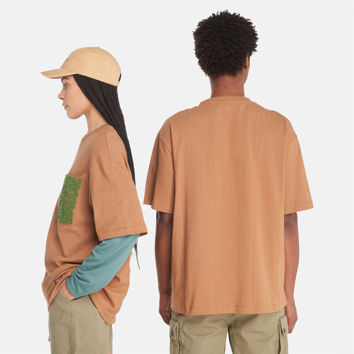 オールジェンダー 半袖 エンブロードリー ポケット Tシャツ image number 1