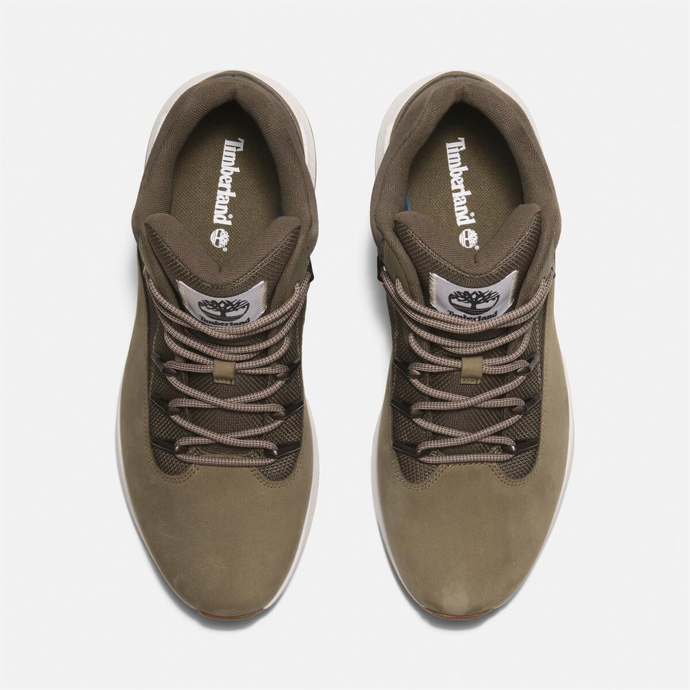 メンズ トレッカー ミッド レースアップ スニーカー - オリーブ|TB0A6CPS|【Timberland公式通販】ティンバーランドオンラインショップ