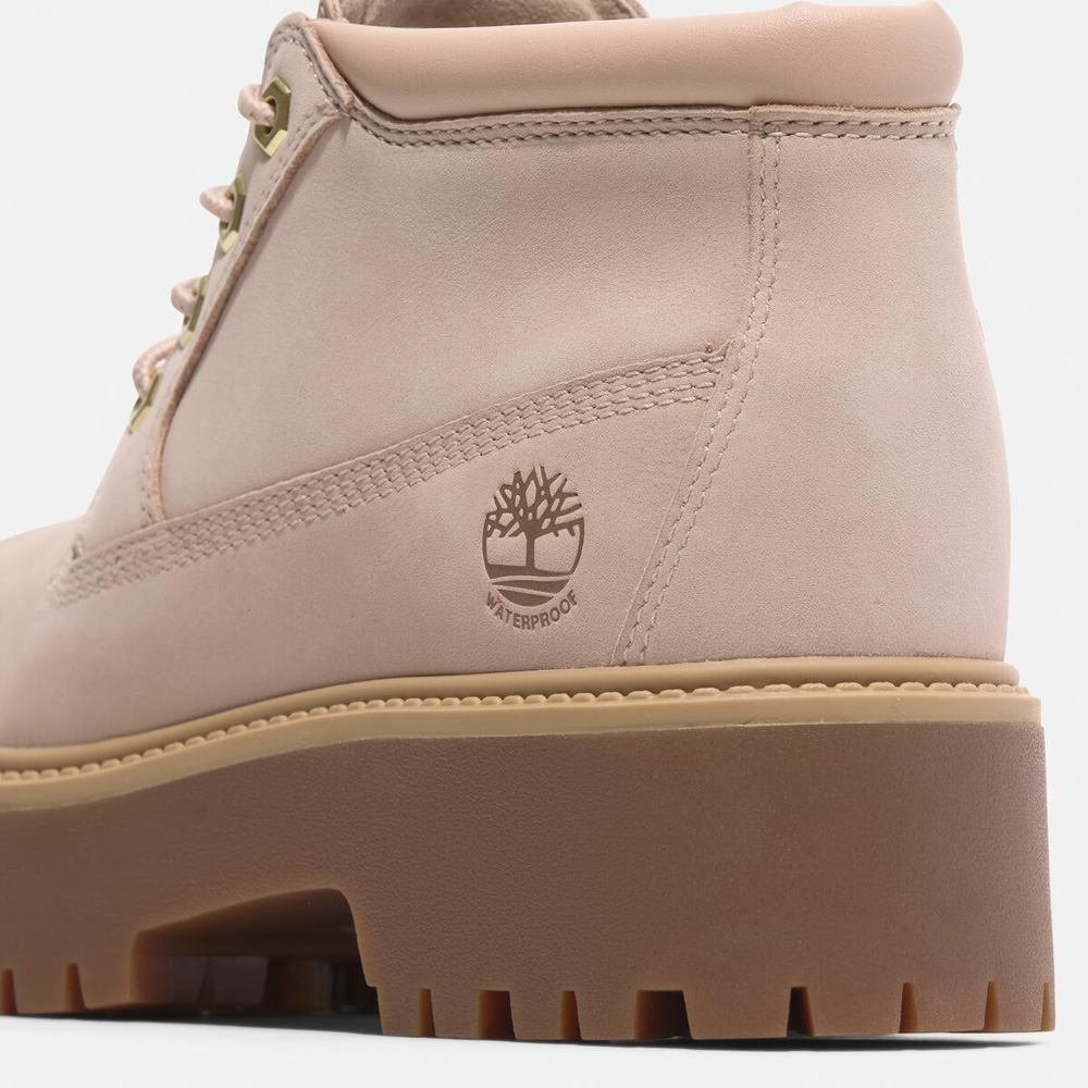 レディース ストーン ストリート ミッド レースアップ ウォータープルーフ ブーツ - ライトベージュ|TB0A2HA9EN71|【Timberland 公式通販】ティンバーランドオンラインショップ