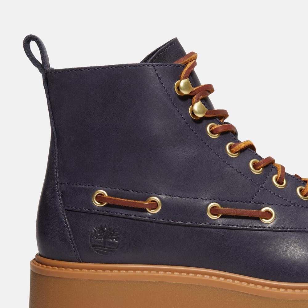 ティンバーランド ストーンストリート3アイ ダークブルー 25cm ストーン ストリート ミッド セブンアイ ブーツ レディース