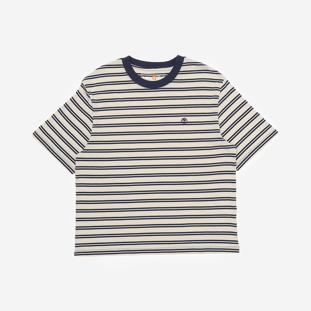 レディース 半袖 ストライプ Tシャツ image number 0
