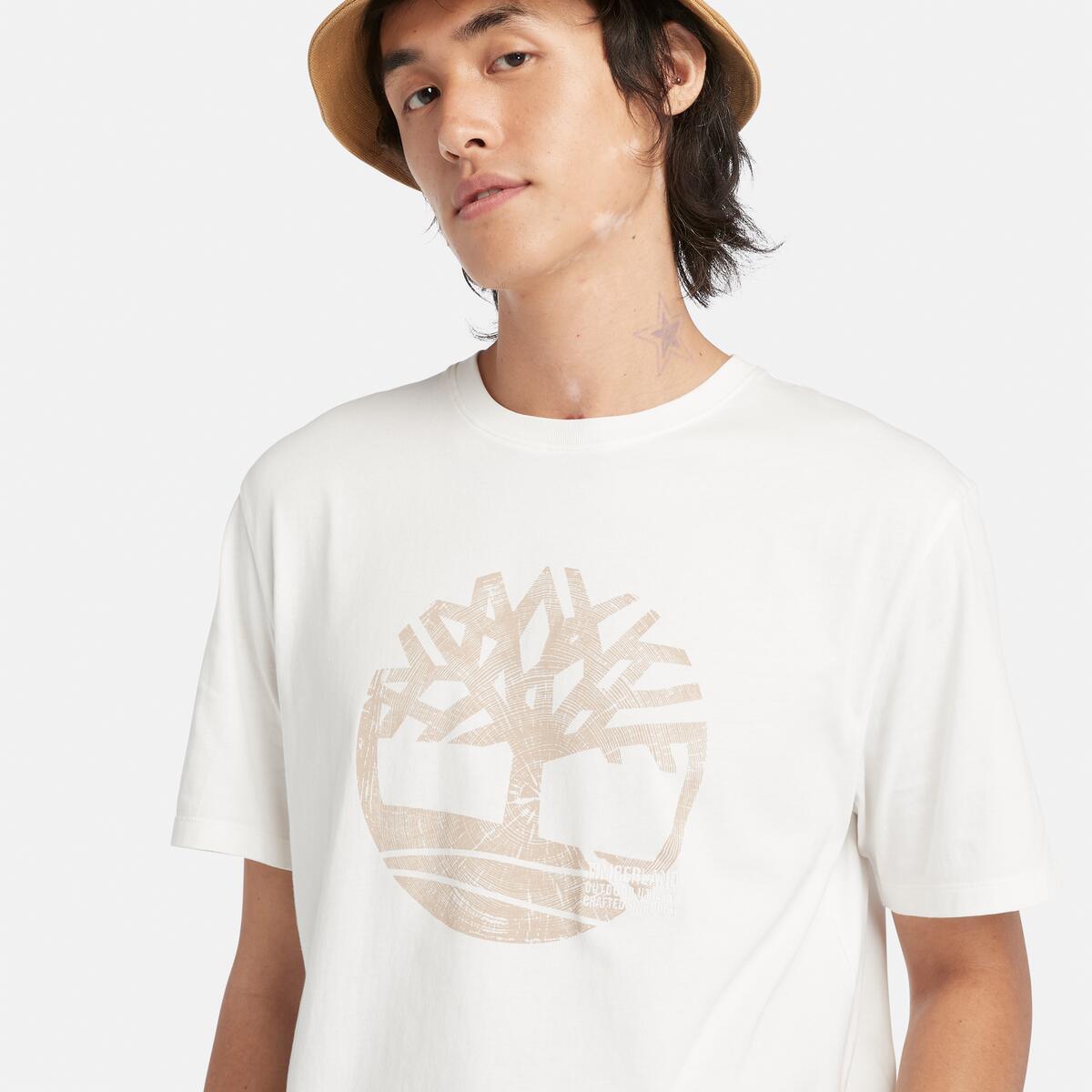 メンズ 半袖 ガーメント ダイ ロゴ グラフィック Tシャツ image number 2