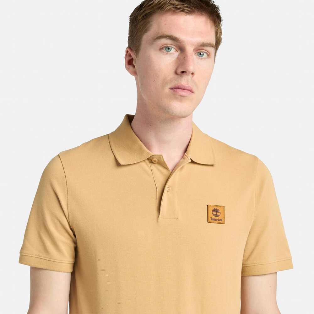 メンズ 半袖 ロゴバッジ ポロシャツ image number 3