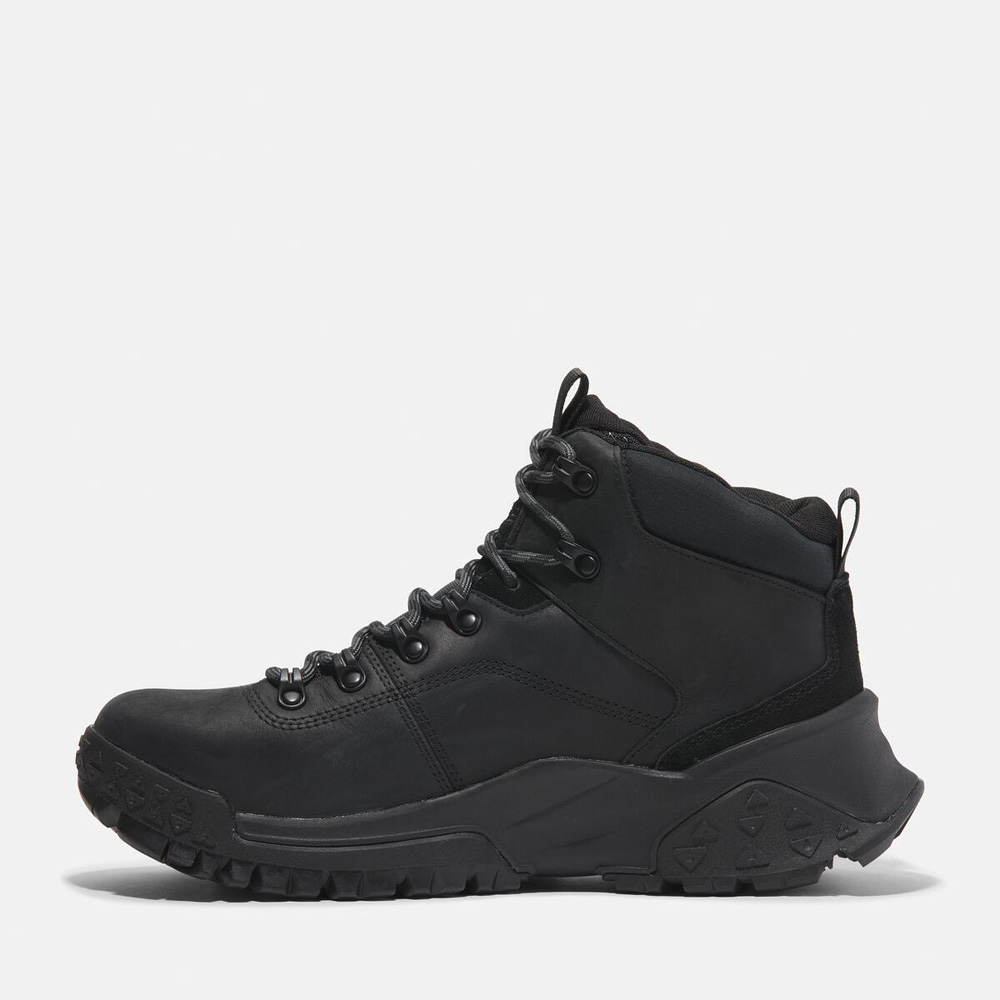 レディース ストーン ストリート ミッド レースアップ ウォータープルーフ ブーツ -  ブラック|TB1A5REN0151|【Timberland公式通販】ティンバーランドオンラインショップ