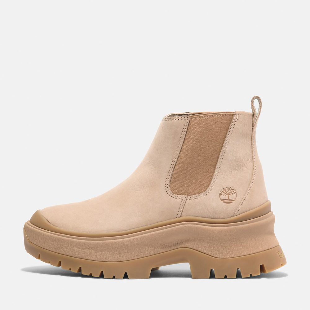 Timberland スエードショートブーツ ベージュ - メルカリ