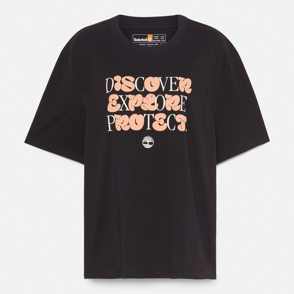 半袖 フロント グラフィック Tシャツ レディース image number 4