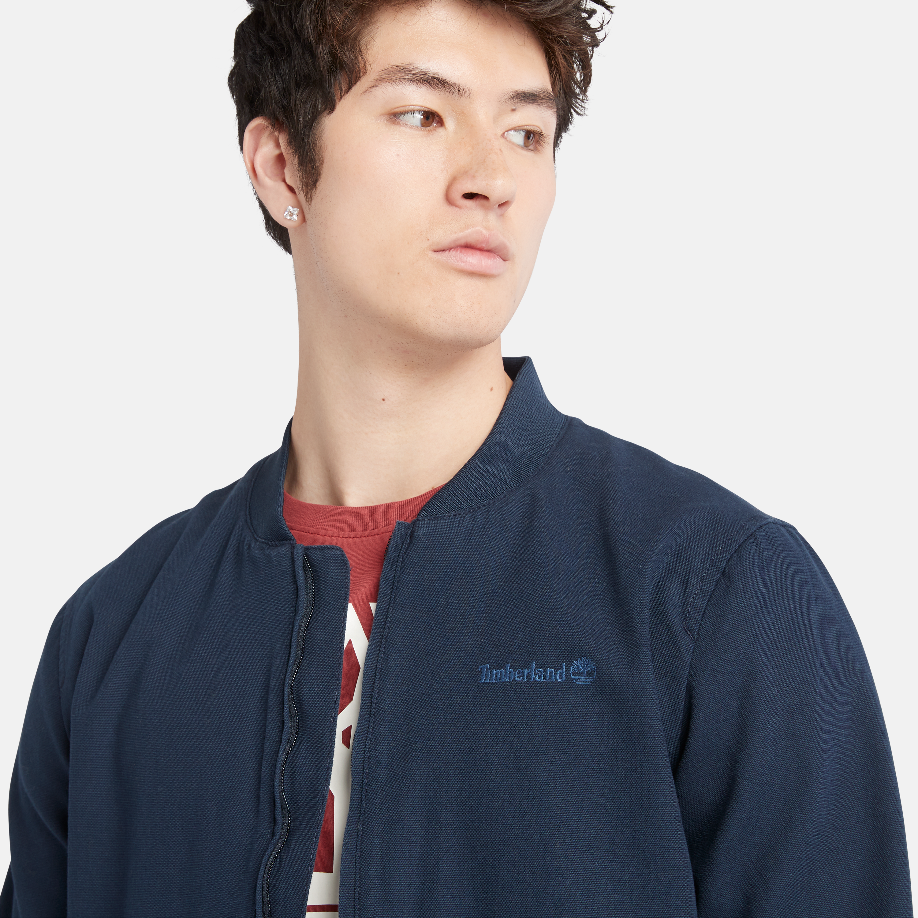 メンズ キャンバス ボンバー image number 2