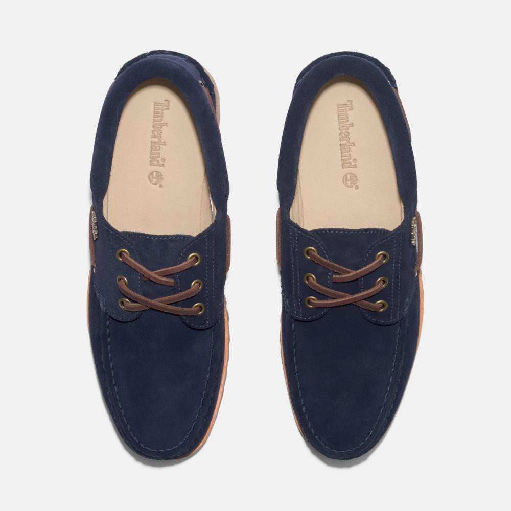 メンズ ティンバーランド® オーセンティック ハンドソーン ボート シューズ -  ダークブルー|TB0A683WEP31|【Timberland公式通販】ティンバーランドオンラインショップ