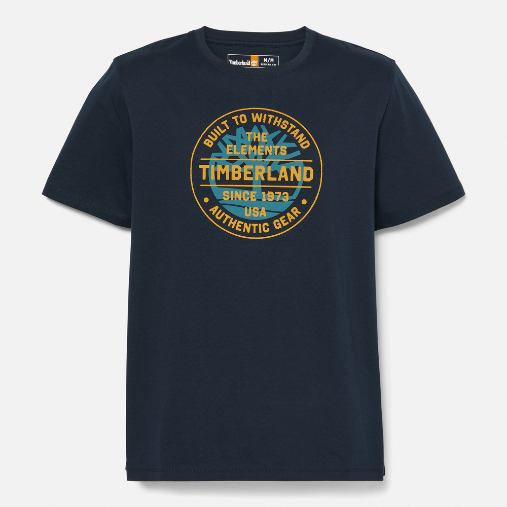 メンズ 半袖 サークル グラフィック Tシャツ image number 3