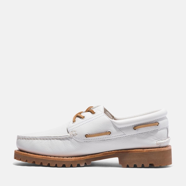 メンズ ティンバーランド® オーセンティック ハンドソーン ボート シューズ - ホワイト|TB0A4149EM21|【Timberland公式通販】 ティンバーランドオンラインショップ