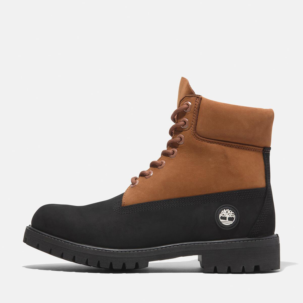 メンズ ティンバーランド® 6インチ プレミアム レースアップ ウォータープルーフ ブーツ - ブラック/ラスト|TB0A2P6WEJF1|【 Timberland公式通販】ティンバーランドオンラインショップ