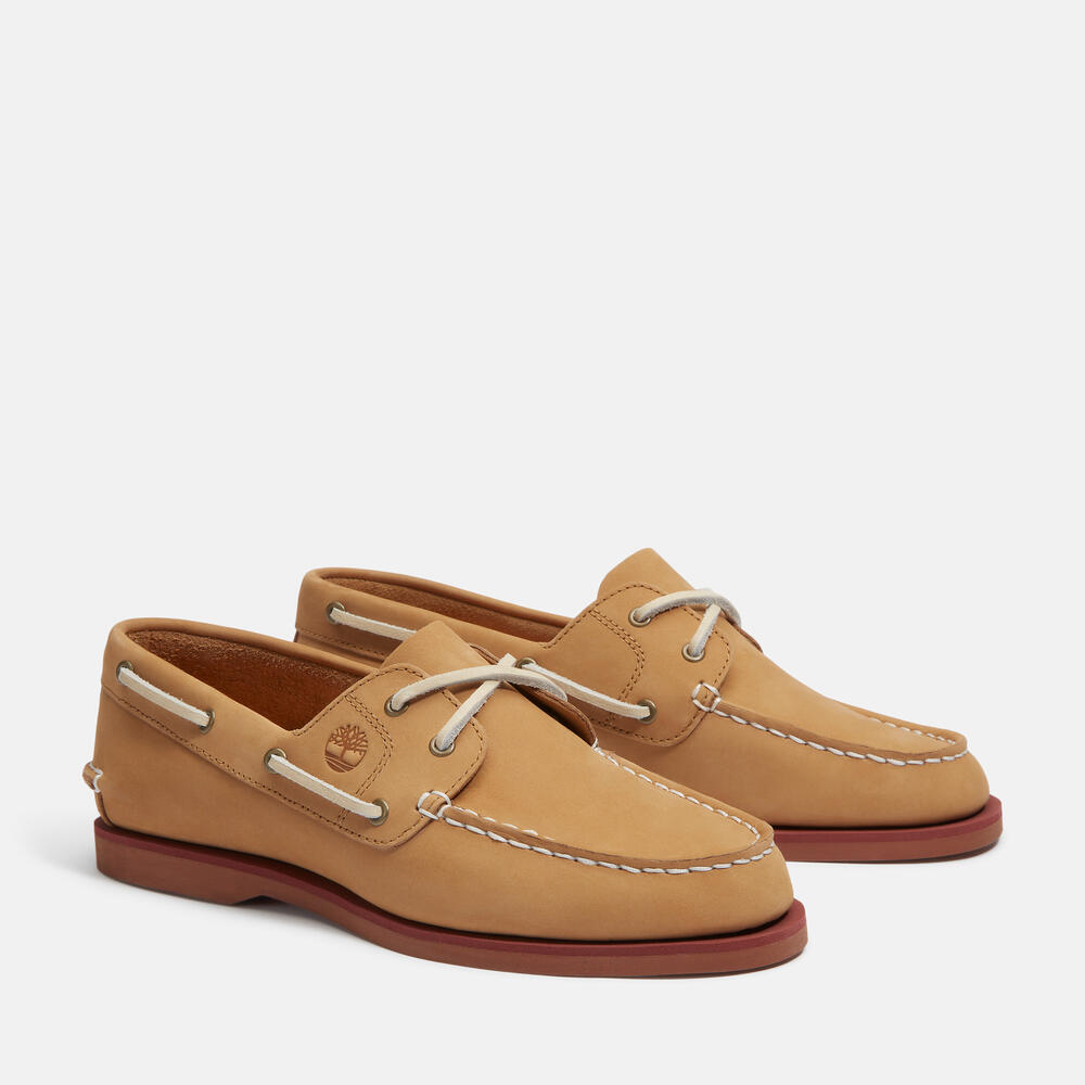 クラシック レザー ボート シューズ レディース ｜【Timberland