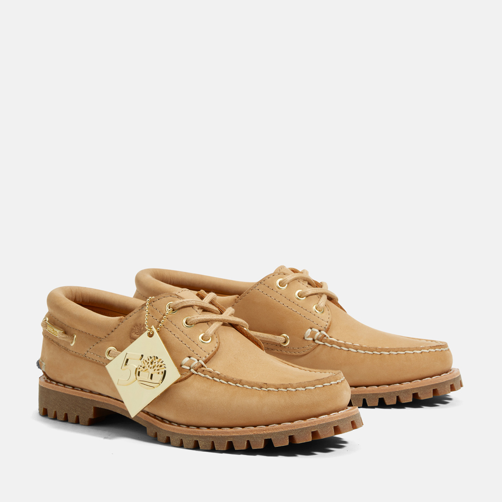 レディース ノリーン スリーアイ ラグ ハンドソーン ボート シューズ - ライトベージュ|TB0A433W|【Timberland公式通販】 ティンバーランドオンラインショップ