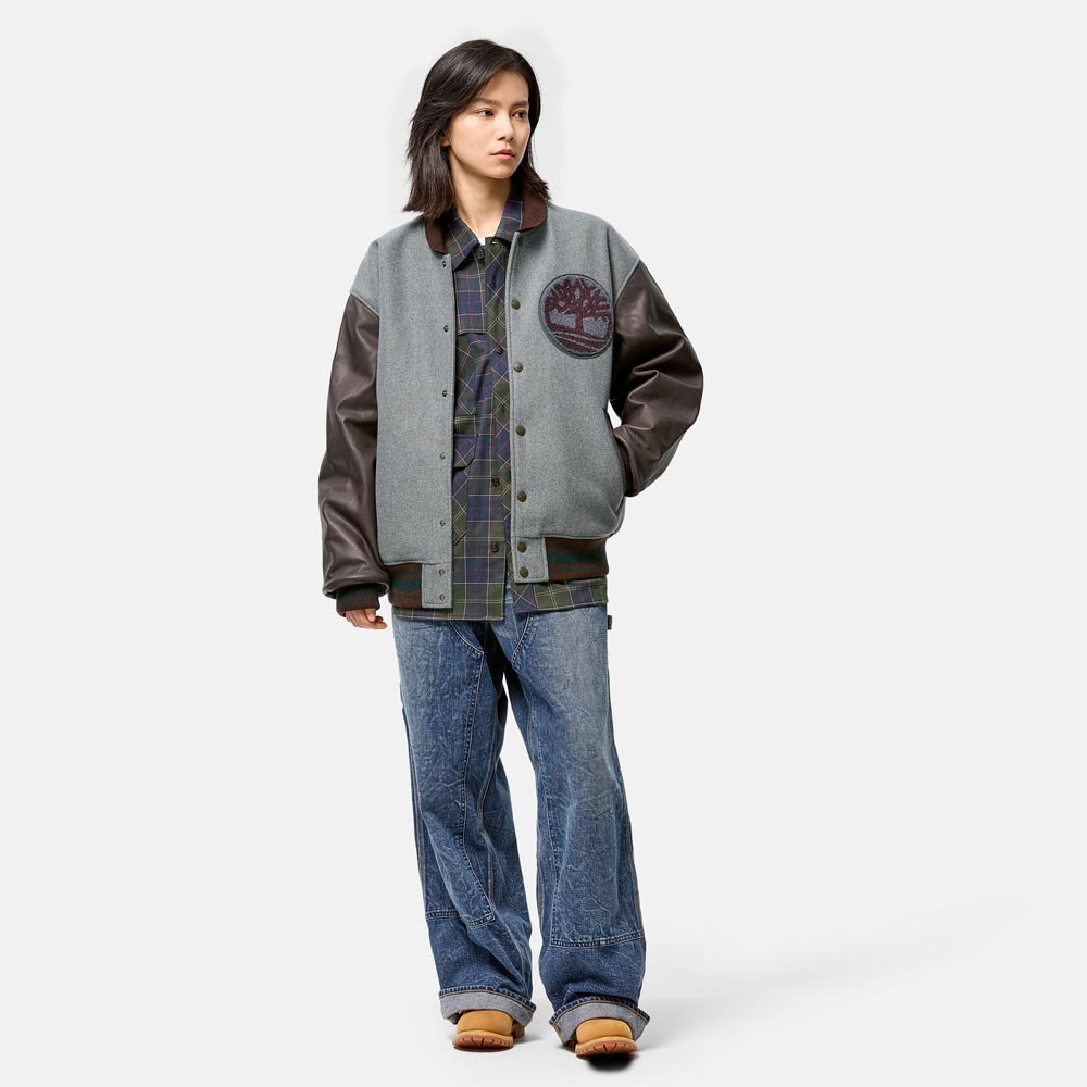 ティンバーランド　パフジャケット　XL　ブラック　ベージュ 中古・古着通販】Timberland (ティンバーランド) ジャケット