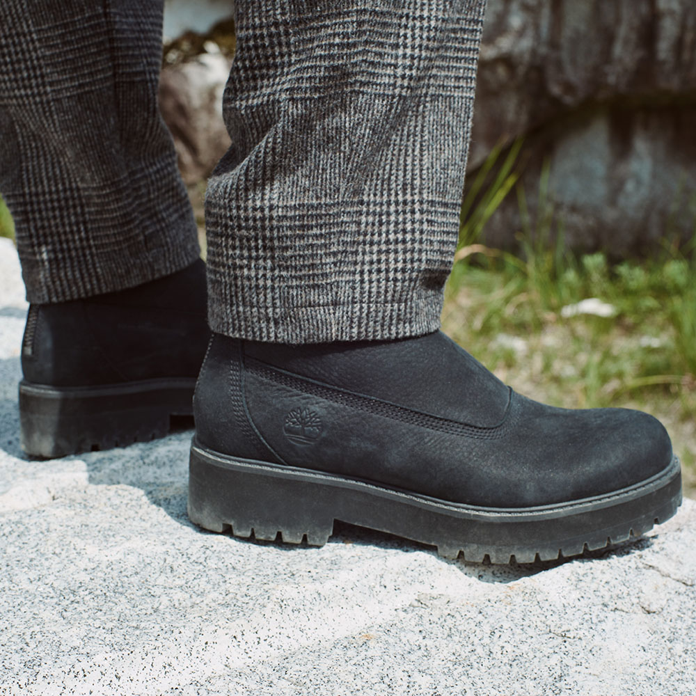 【White Mountaineering × Timberland】メンズ ミッド ジップアップブーツ - ブラック image number 2