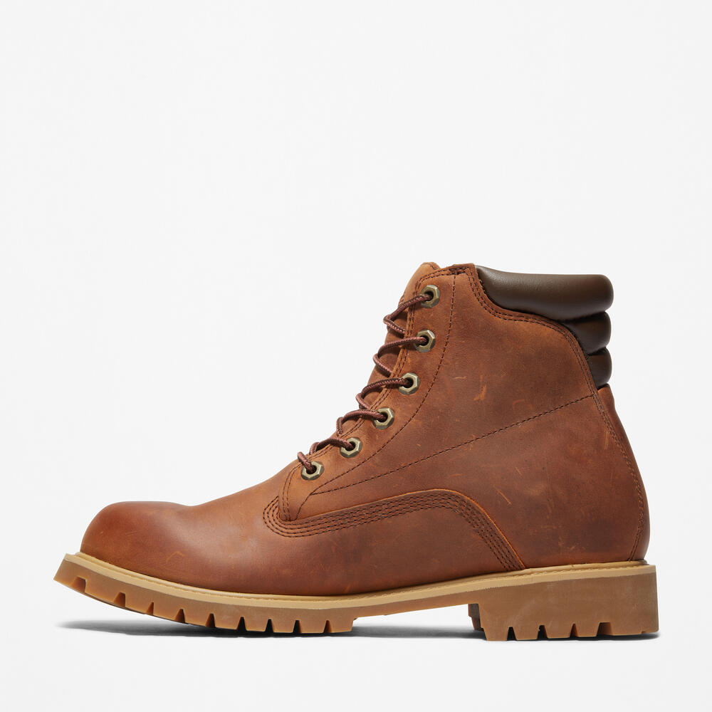 メンズ アルバーン 6インチ レースアップ ウォータープルーフ ブーツ -  ミディアムブラウン|TB1A1H8Q8551|【Timberland公式通販】ティンバーランドオンラインショップ