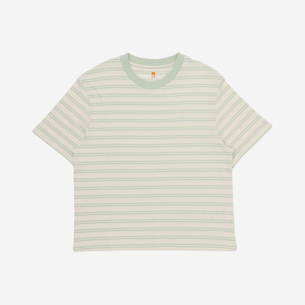レディース 半袖 ストライプ Tシャツ image number 0