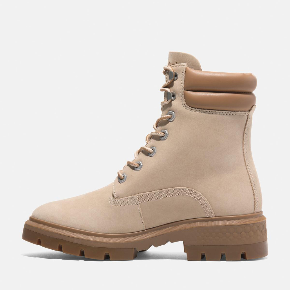 レディース コルチナ バレー ミッド レースアップ ウォータープルーフ ブーツ -  ライトベージュ|TB0A2D7NEN71|【Timberland公式通販】ティンバーランドオンラインショップ