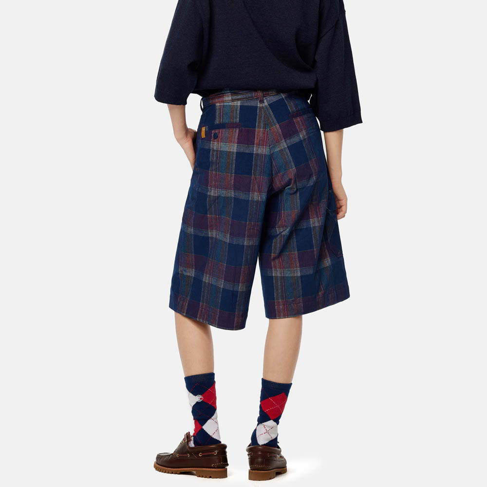 【TOKYO DESIGN COLLECTIVE】 オールジェンダー コーデュロイ プレイド ショーツ image number 2