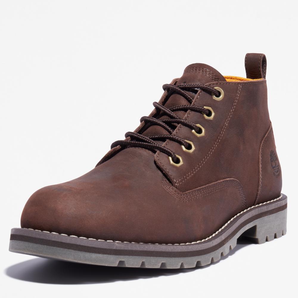 Timberland チャッカブーツ ダークブラウン メンズ Amazon